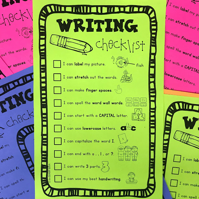 One Sharp Bunch writing checklist
